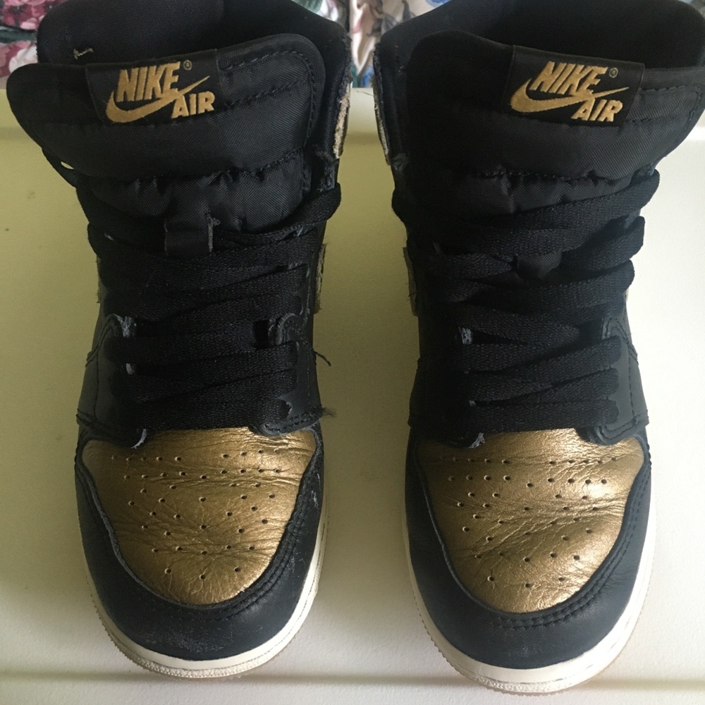 Nike Air Black and Gold High-Tops